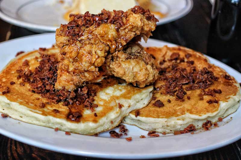 jacobs pickles fried chicken pancake